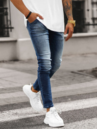 Pantalón de hombre azul oscuro OZONEE NB/MP0004BSZ