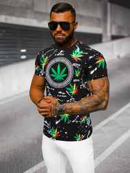 Camiseta de hombre negra OZONEE O/T131/3