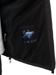 Chaqueta de hombre negro-verde OZONEE GE/12268