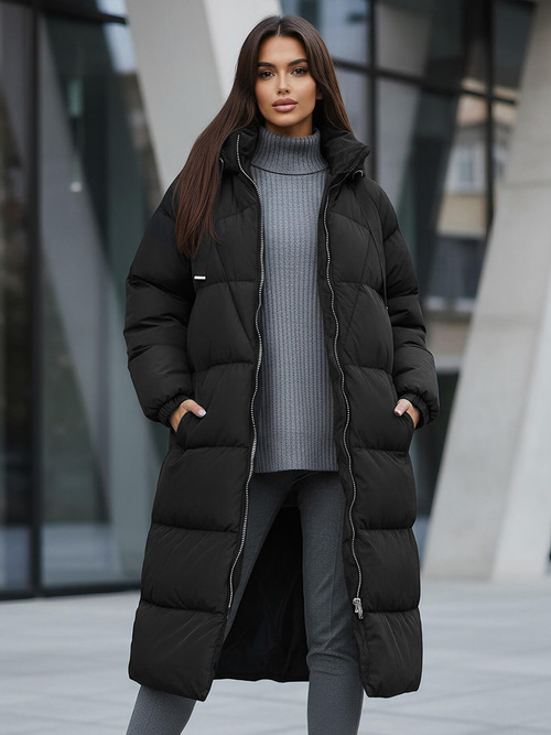 Chaqueta de mujer negra OZONEE JS/5M3163/392Z