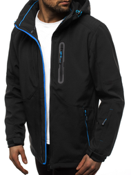 Chaqueta de hombre negro-azul OZONEE GE/12263