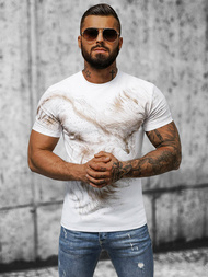 Camiseta de hombre blanco OZONEE NB/MT3039