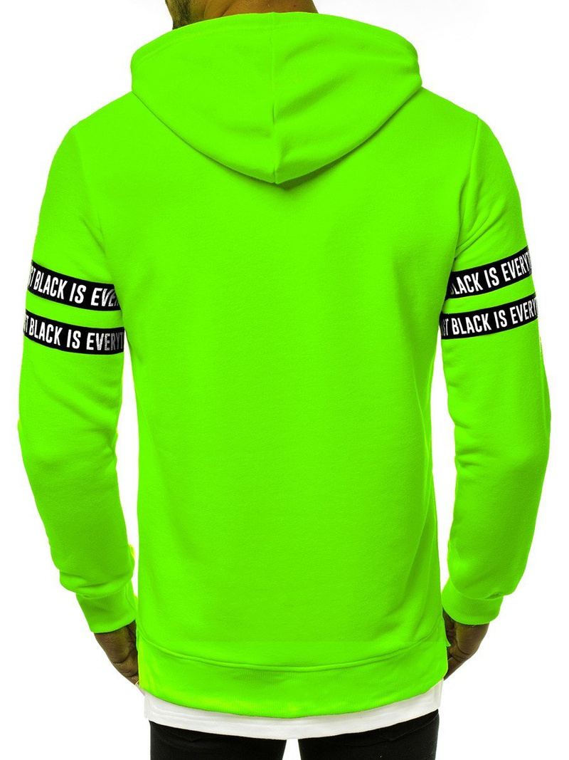 Sudadera de hombre neón verde OZONEE MACH/3123