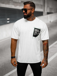 Camiseta de hombre blanca OZONEE O/3C333