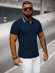 Polo de hombre azul marino OZONEE O/DA719