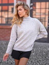 Suéter de mujer gris OZONEE JS/53B5201/2