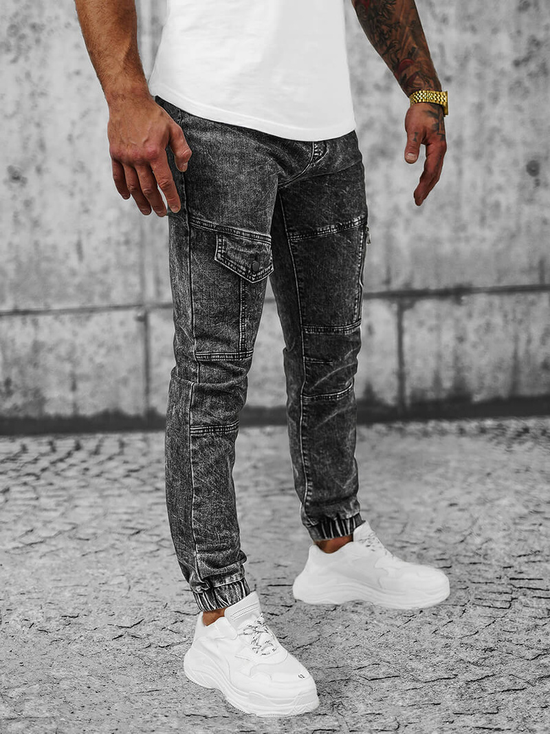 Pantalón jogger de hombre negras OZONEE NB/MP0107N