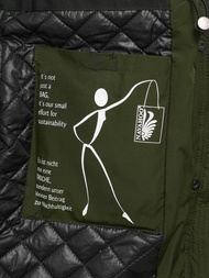 Chaqueta de mujer caqui OZONEE O/W377Z