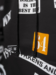 Sudadera de hombre negra OZONEE JS/8B1250/3