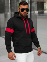 Sudadera de hombre negra OZONEE JS/8B1321/3
