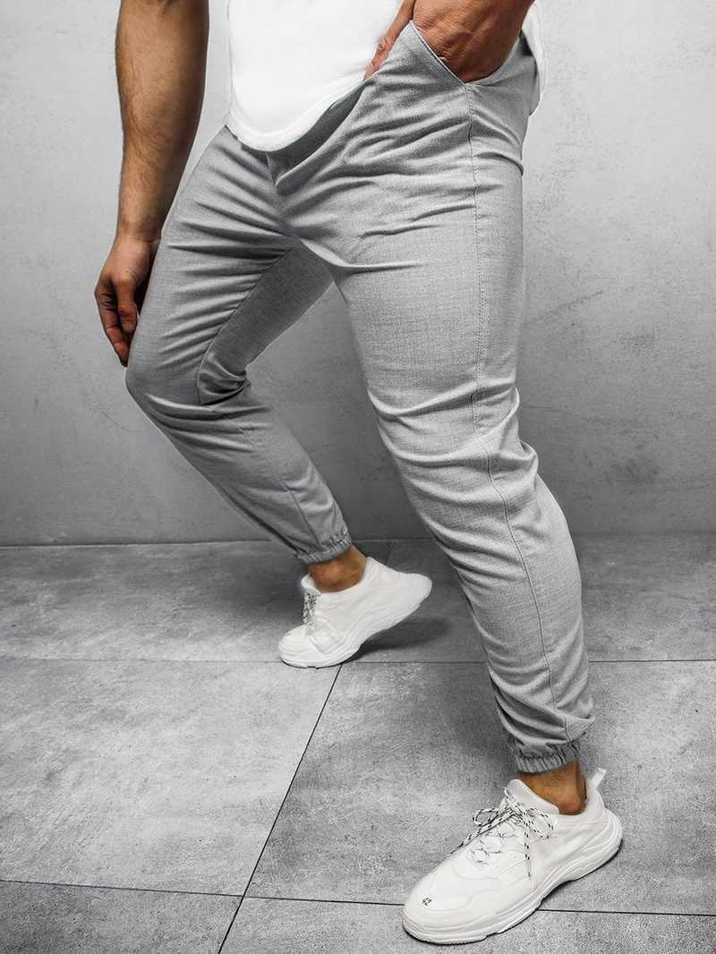Pantalón chino de hombre gris OZONEE DJ/5539