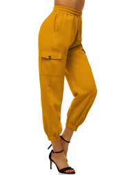 Pantalones jogger para mujer amarillo OZONEE O/HM003