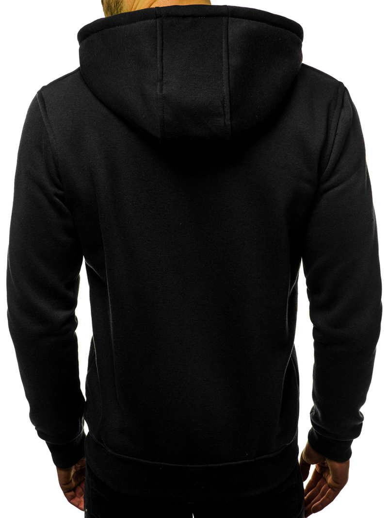 Sudadera de hombre negra-verde OZONEE JS/2013