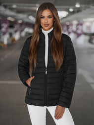 Chaqueta de mujer negra OZONEE JS/16M9109/392Z