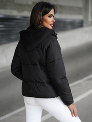 Chaqueta de mujer negra OZONEE JS/16M9187/392Z