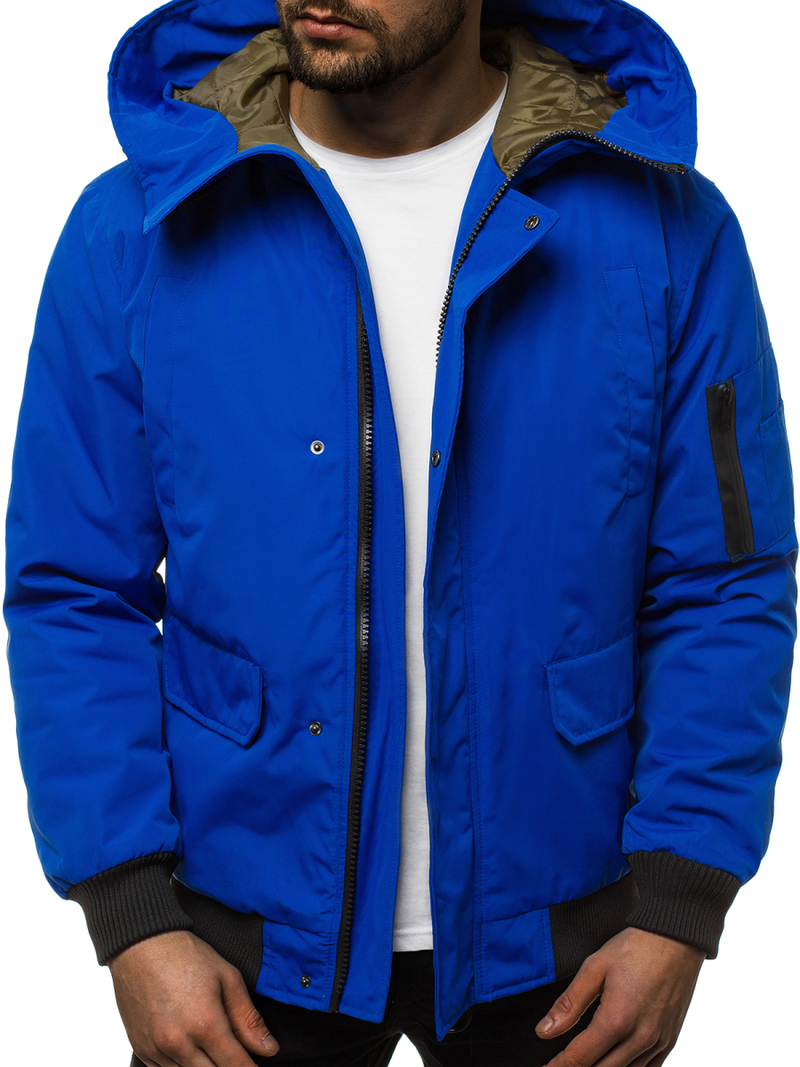 Chaqueta de hombre azul OZONEE JS/2019005