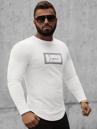Sudadera de hombre blanca OZONEE O/D7192