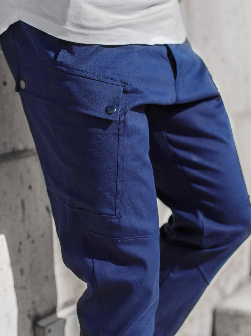 Pantalón jogger de hombre azul marino OZONEE O/11103