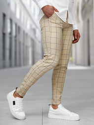 Pantalón chino de hombre beige OZONEE DJ/5522Z