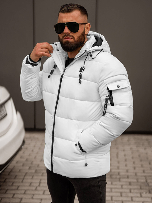 Chaqueta de hombre blanca OZONEE JS/57M7502/281