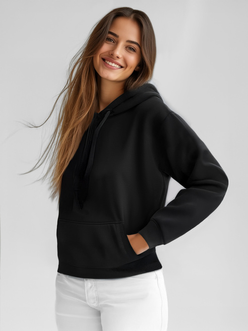 Sudadera de mujer negra OZONEE JS/W02Z