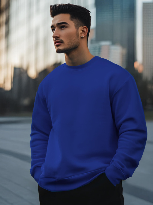 Sudadera de hombre cobalto OZONEE JS/2001-10Z