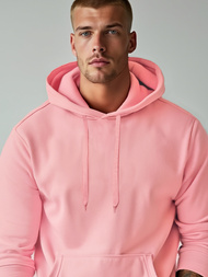 Sudadera de hombre rosa en polvo OZONEE JS/2009Z 