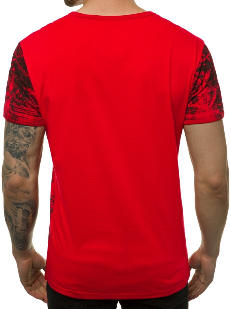 Camiseta de hombre roja OZONEE JS/SS10920