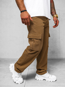 Pantalón de hombre marrón OZONEE DO/4001