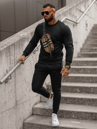 Chándal de hombre negro OZONEE JS/68C10380/3Z