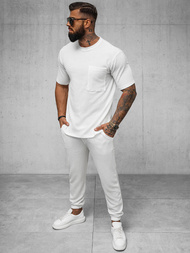 Camiseta de hombre blanco OZONEE O/Y960T