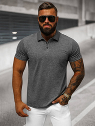 Polo de hombre grafito OZONEE JS/8T80/5Z