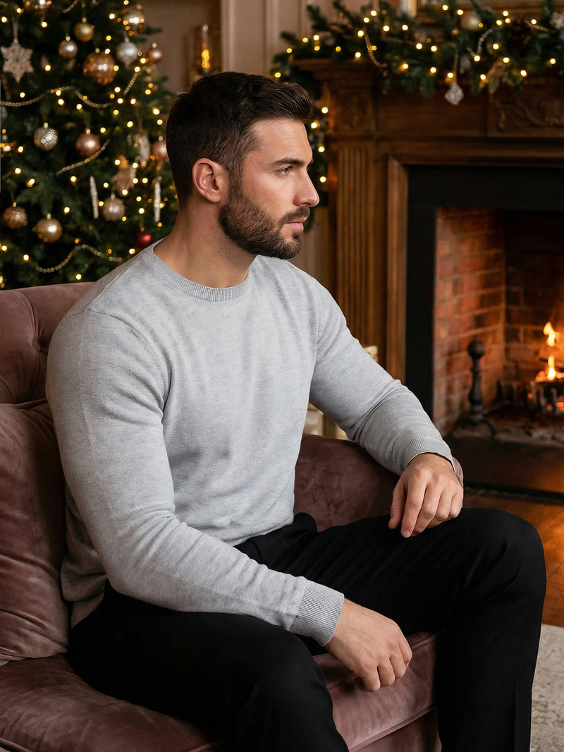 Jersey de hombre gris OZONEE NB/MMB602/2Z