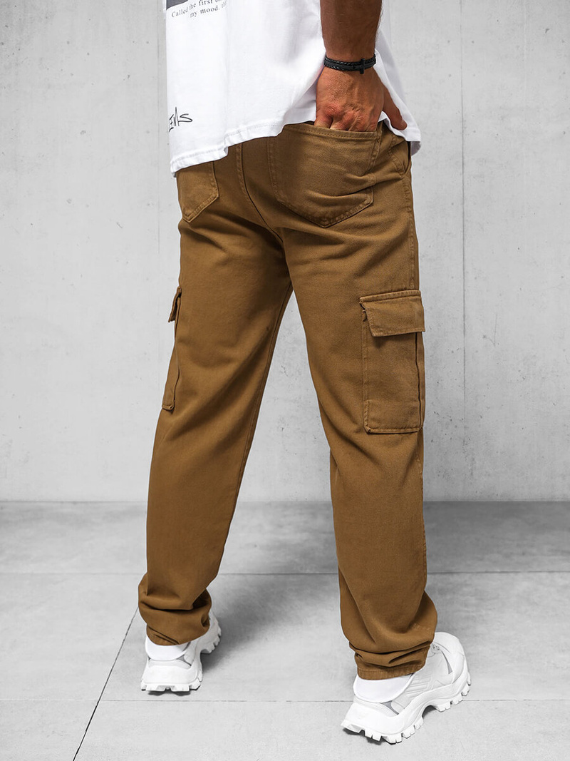 Pantalón de hombre marrón OZONEE DO/4001
