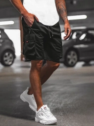 Pantalón corto de hombre negras OZONEE O/WW20015/1