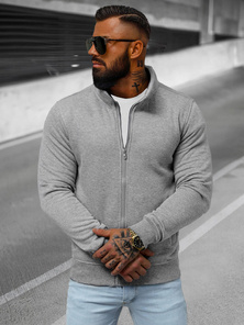 Sudadera de hombre gris OZONEE JS/2002Z