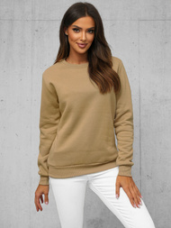 Sudadera de mujer beige OZONEE JS/W01/6Z