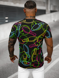 Camiseta de hombre negra OZONEE O/T1272/3