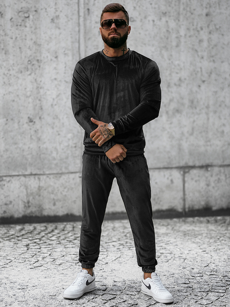 Chándal de hombre negro OZONEE O/D7516