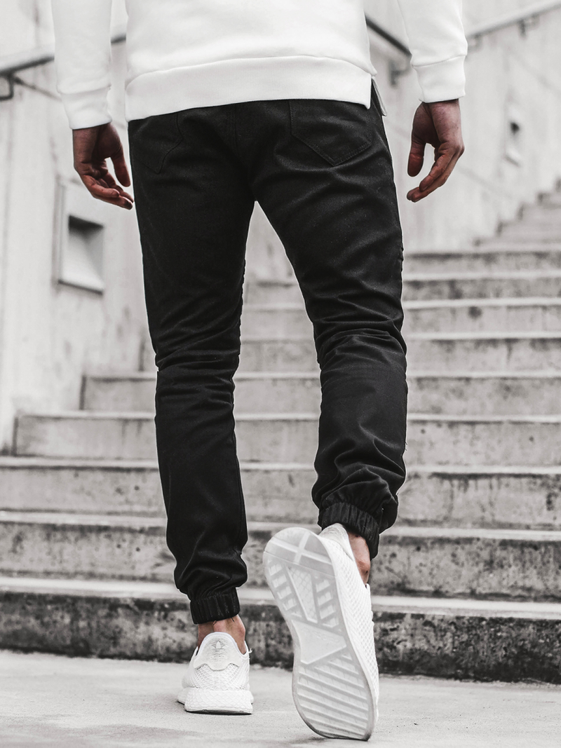 Pantalón jogger de hombre negro OZONEE A/829