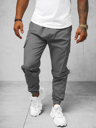 Pantalón chino jogger de hombre gris OZONEE O/G3014Z