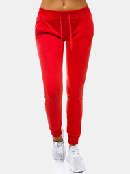 Pantalón de chándal para mujer rojo OZONEE JS/CK01