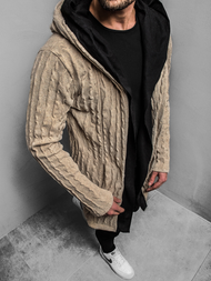 Sudadera de hombre beige OZONEE MACH/2138Z