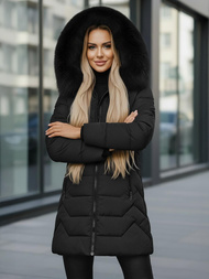 Chaqueta de mujer negra OZONEE JS/16M9121/392Z