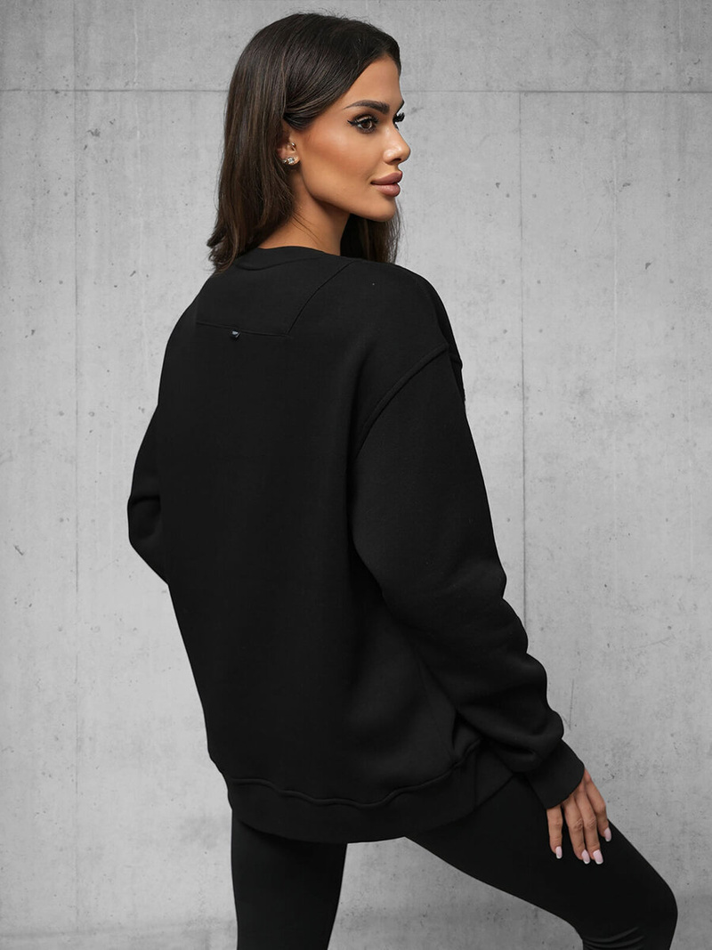 Sudadera de negra OZONEE O/SWE23055