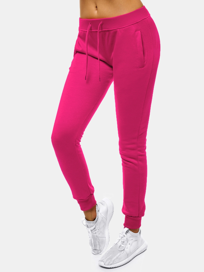 Pantalón de chándal para mujer rosa OZONEE JS/CK01