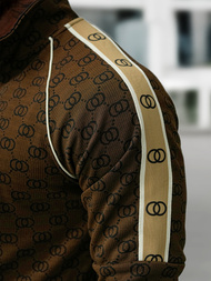 Chándal de hombre beige oscuro OZONEE O/FF5110AB