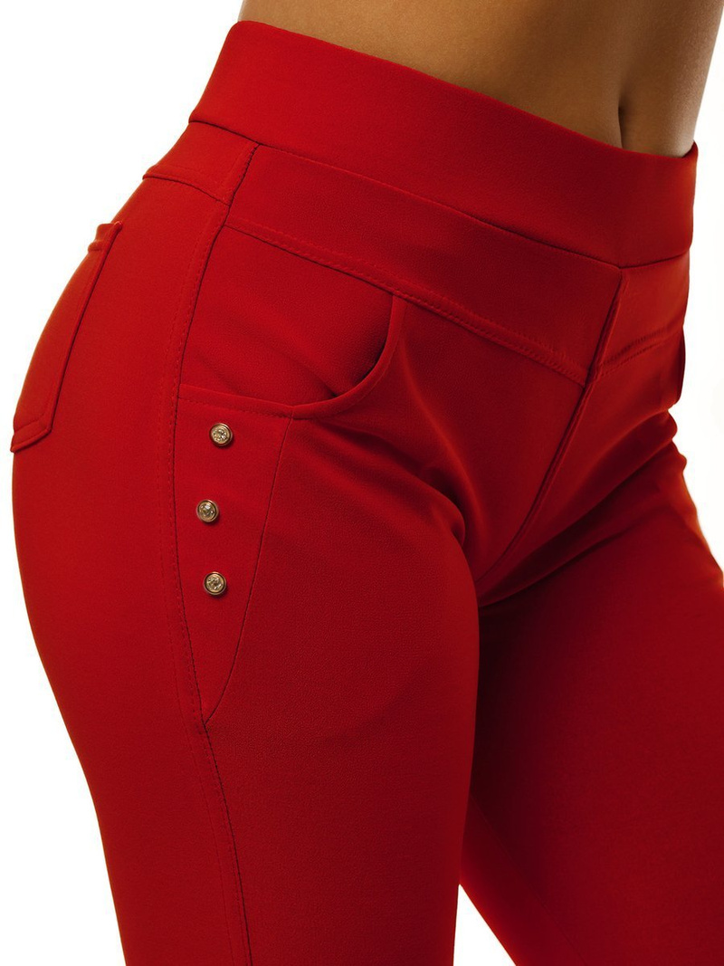 Leggings para mujer rojo OZONEE JS/1041/A5