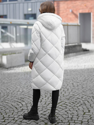 Chaqueta de mujer blanca OZONEE JS/5M3168/281Z