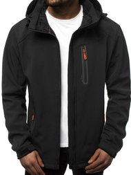 Chaqueta de hombre negro-naranja OZONEE GE/12269
